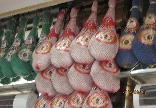 Ham Hanging from the Ceiling